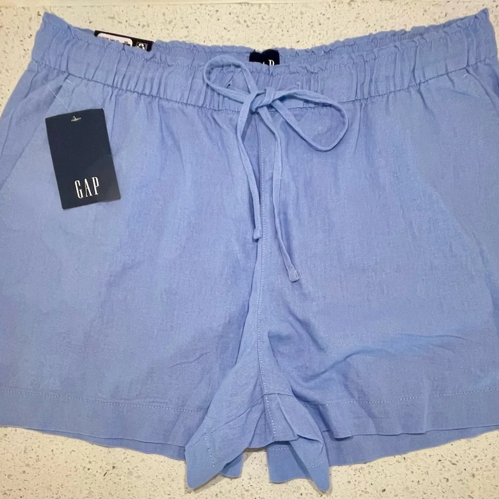 GAP 'Linen Pull-on drawstring Shorts - Picture 2 of 5